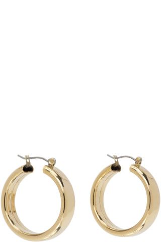 Gold Band Earrings | SSENSE