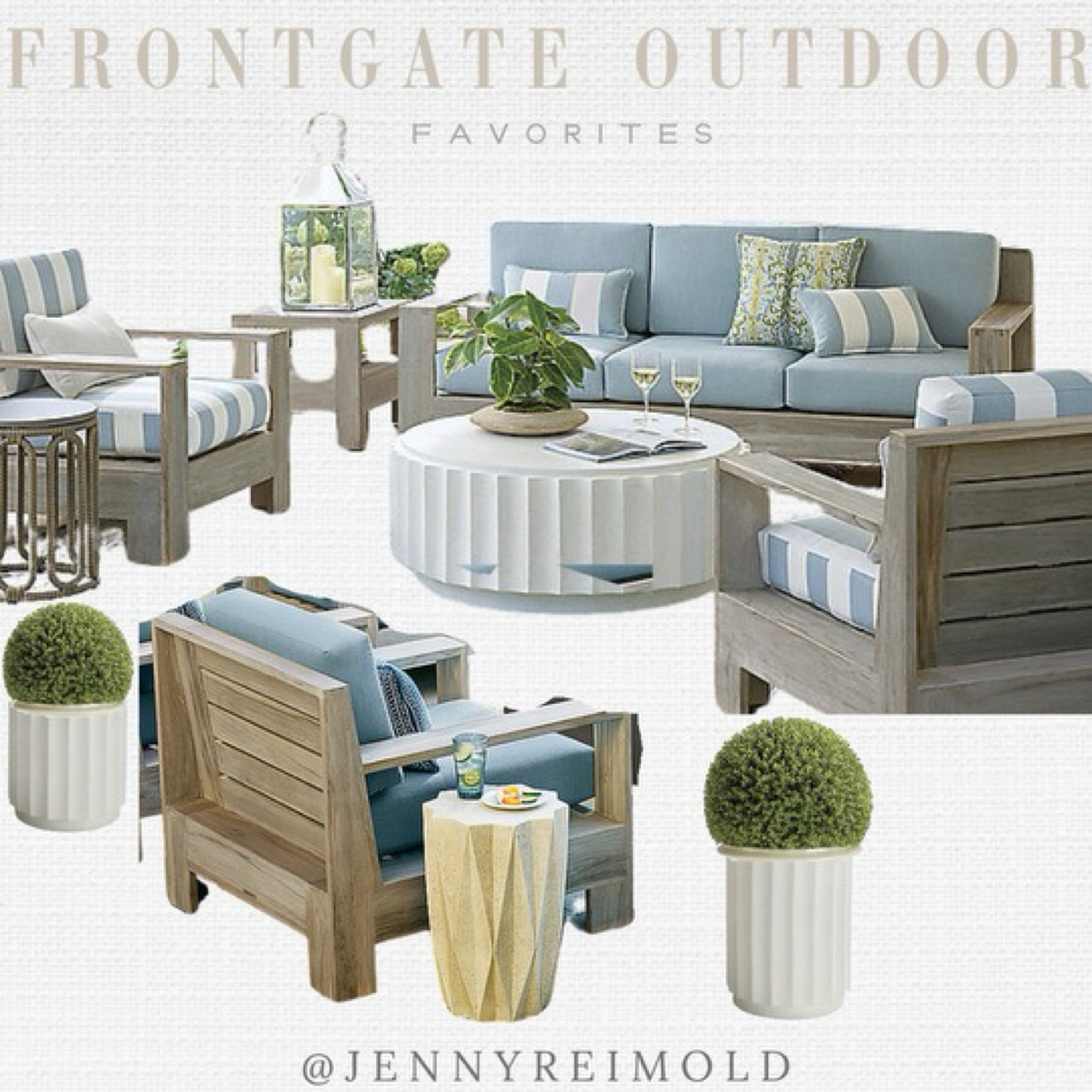 Elevate the look of your outdoor space or entryway with these faux Boxwood Greenery Balls from @frontgate. With their realistic leaves and UV protection, these outdoor decorative hacks won’t fade and clean easily with a soft towel Style your space with the Ensolielle planters, end table or coffee table to keep it cohesive. 
@frontgate #frontgatepartner #frontgate

#LTKStyleTip #LTKOver40 #LTKHome
