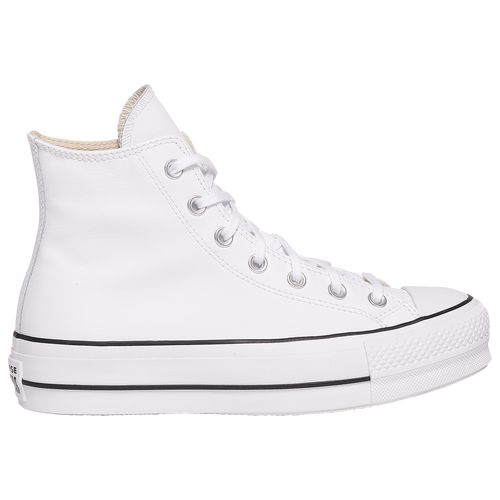 Converse Womens Converse All Star Platform Hi Leather - Womens Shoes White/Black Size 08.5 | Foot Locker (US)