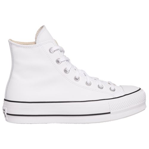 Converse Womens Converse All Star Platform Hi Leather - Womens Shoes White/Black Size 07.5 | Foot Locker (US)