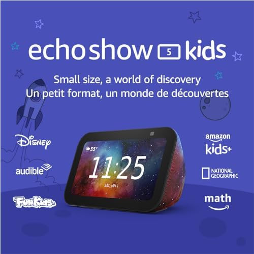 Echo Show 5 (2023 release) Kids | Designed for kids, with parental controls | Galaxy | Amazon (CA)