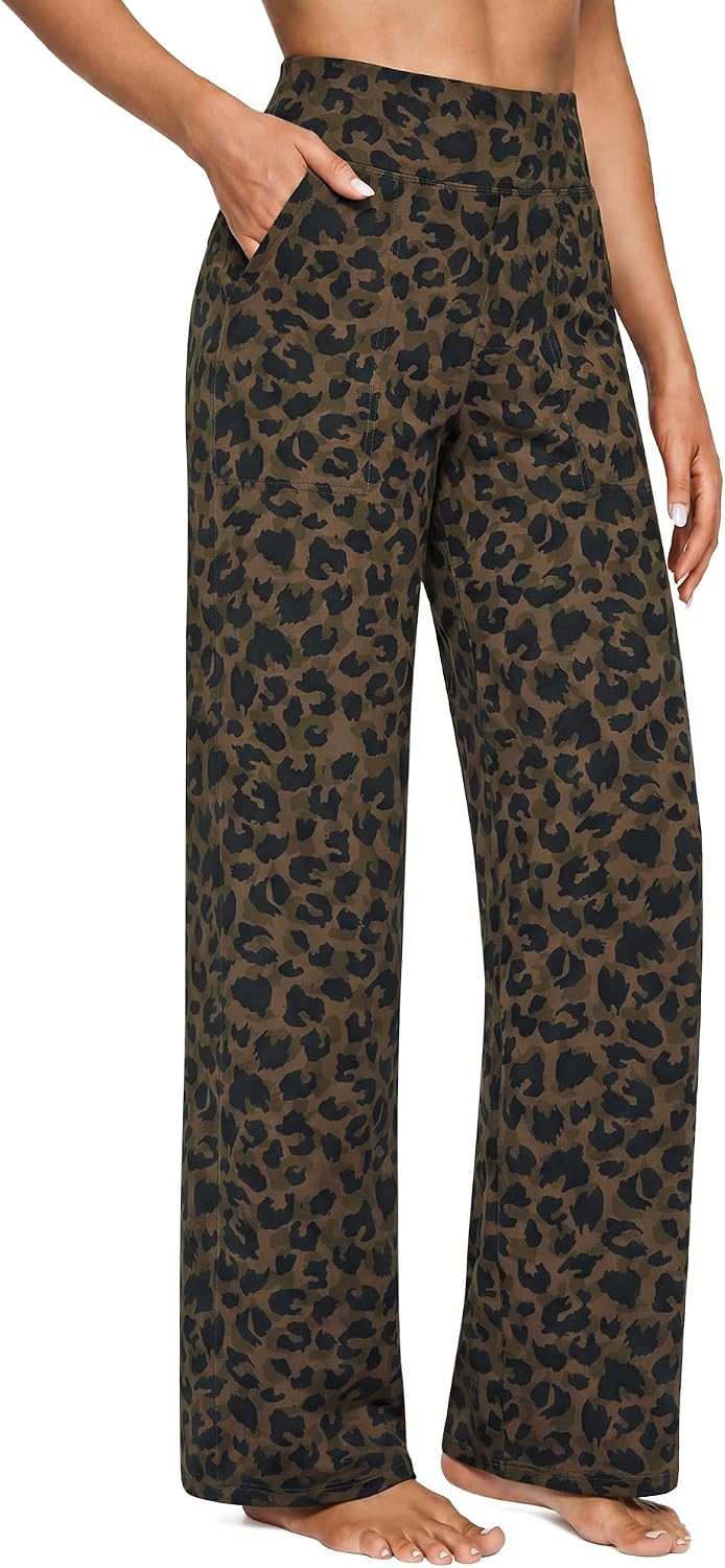 G4Free Yoga Pants for Women Wide Leg Pants with Pockets High Waisted | Amazon (US)