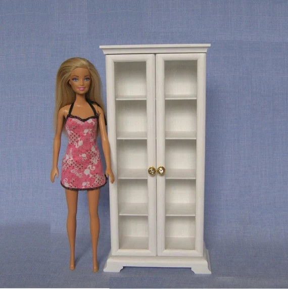 Bookcase With Glass Doors for 12 Inch Doll 1:6 Scale/ | Etsy | Etsy (US)