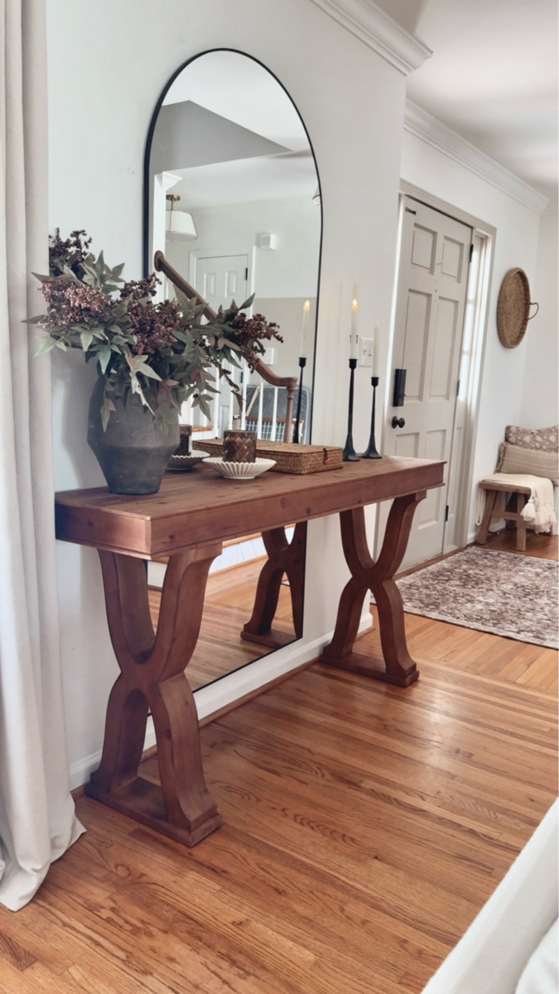 My entryway was feeling a little bare… turns out, it just needed a table. 🤎

A few pieces I already had + some subtle early fall touches, and it feels so much warmer and more collected. 🍂

(Still hunting for baskets or ottomans under the table)

My exact vase is old, but linked several similar options.




early fall decor • entryway styling • collected home • cozy cottage style • fall decorating • entryway ideas

#LTKSeasonal #LTKHome #LTKmomlife