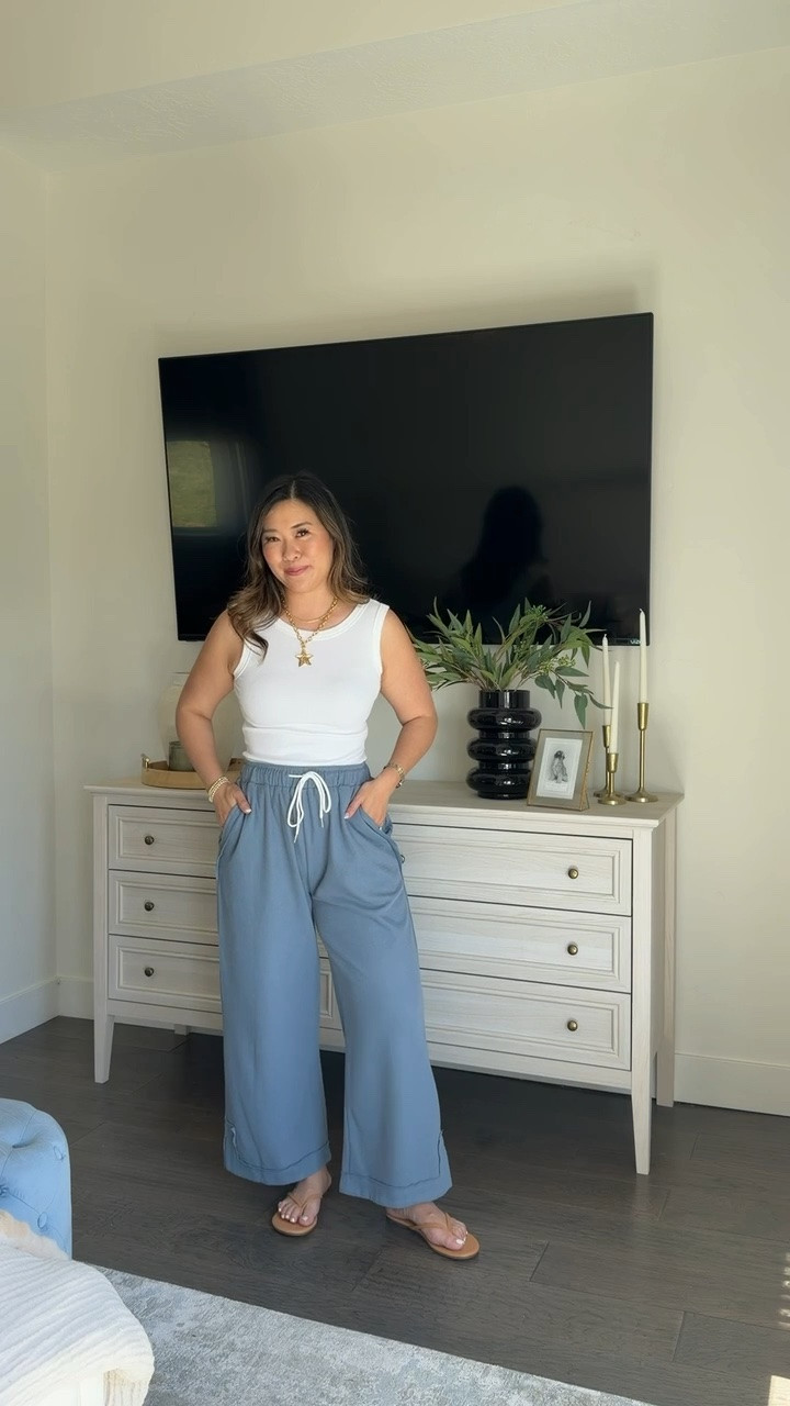 Amazon wide leg pants // striped pants // beach vacation pants // comfy loungewear // barrel pants // casual outfit // tcs // affordable fashion  

Wearing a medium

#LTKootd #LTKSeasonal #LTKPetite