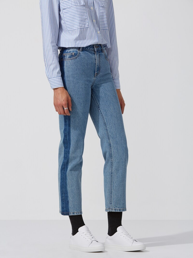 The Patti Straight-Leg Jean in Medium Indigo | Frank + Oak