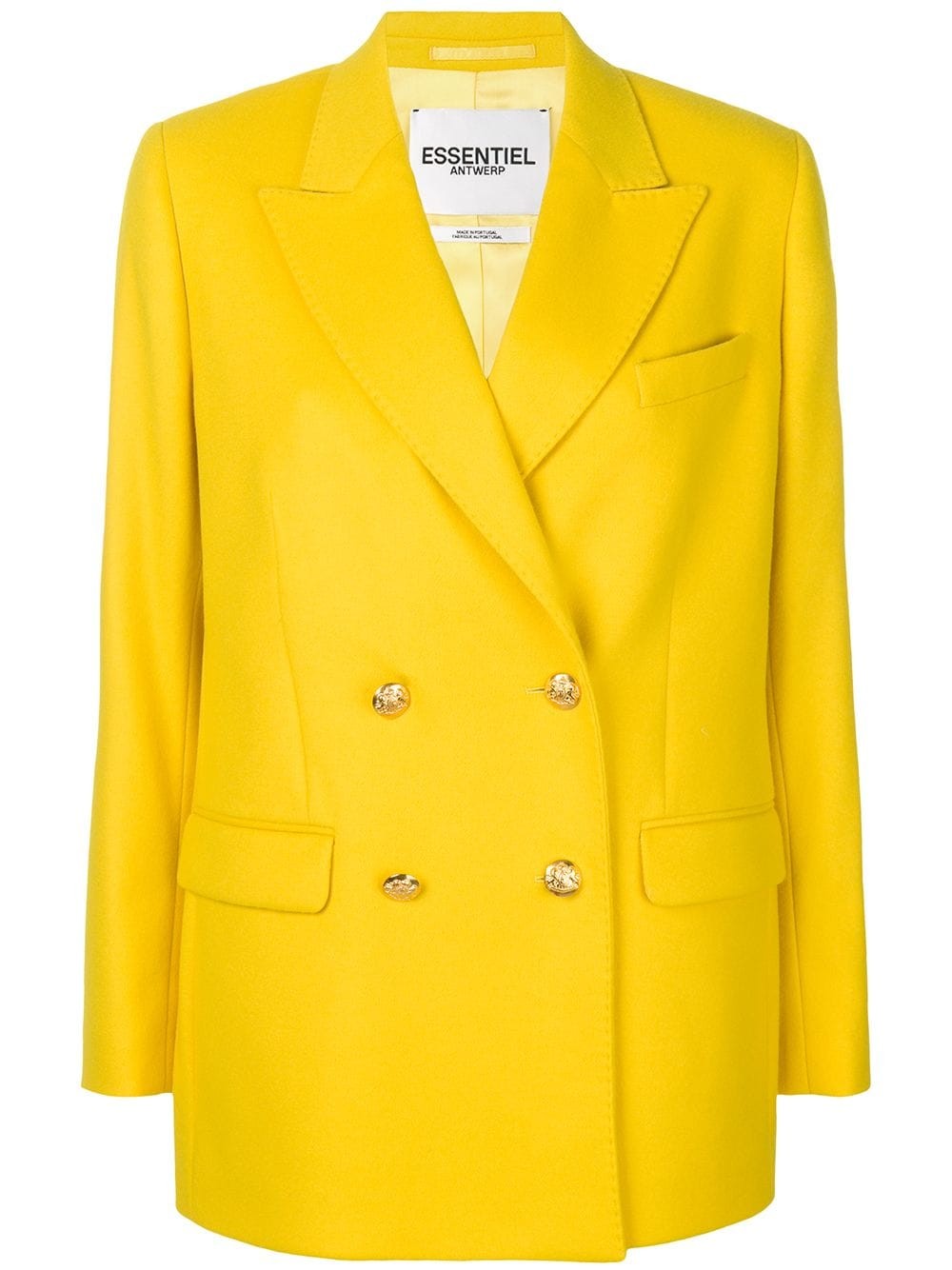 Essentiel Antwerp double breasted blazer - Yellow & Orange | FarFetch US