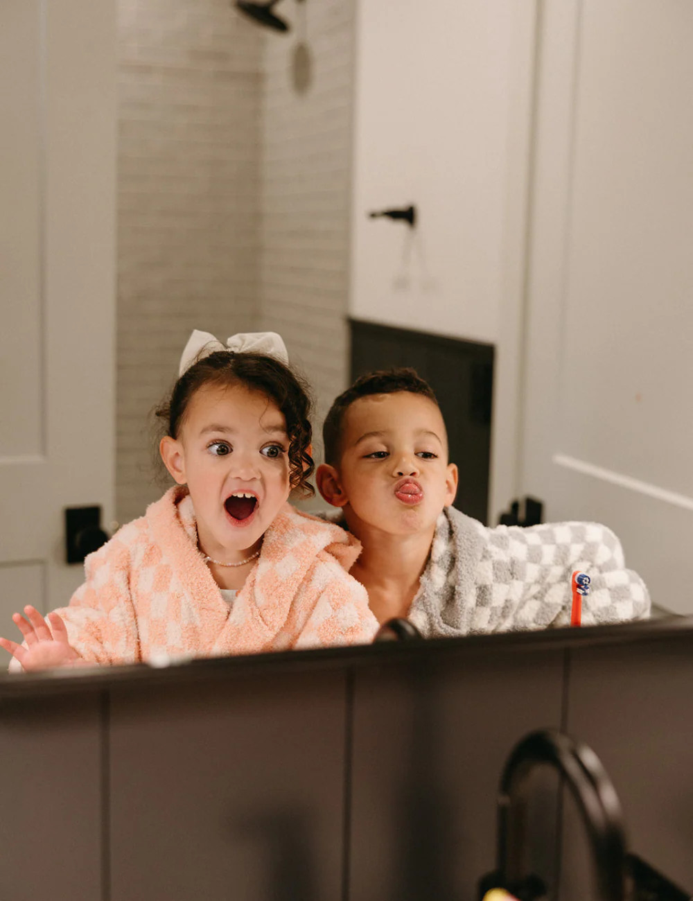 TSC x Madi Nelson: Family Checkered Robes | The Styled Collection