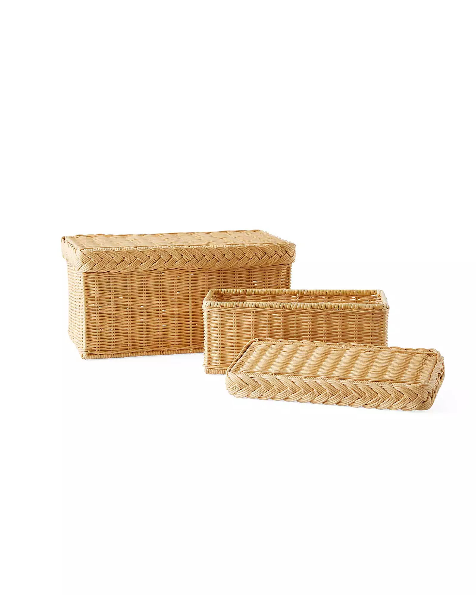 Carova Rattan Box | Serena and Lily