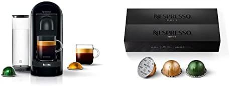 Amazon.com: Nespresso BNV420IBL VertuoPlus Espresso Machine by Breville, Ink Black with Nespresso... | Amazon (US)