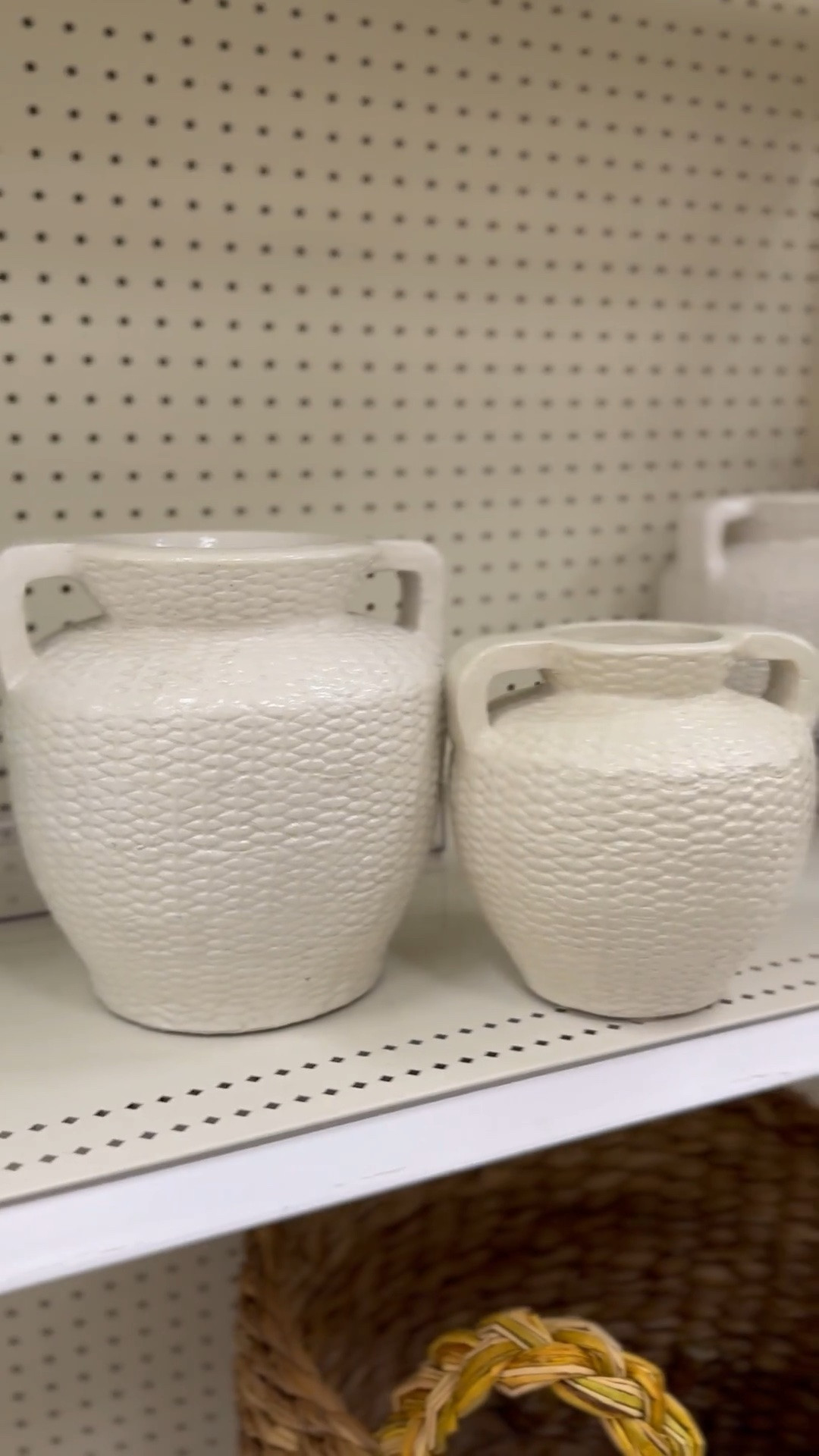 These Woven Texture Ceramic Vases from Threshold designed with Studio McGee are beautiful! They come in two sizes and look great on their own or paired together!

#LTKHome