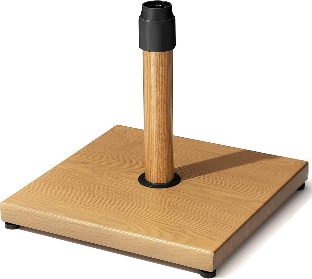 45lbs Patio Umbrella Base - Heavy Duty Outdoor Patio Market Umbrella Stand for Deck, Poolside, Ba... | Amazon (US)