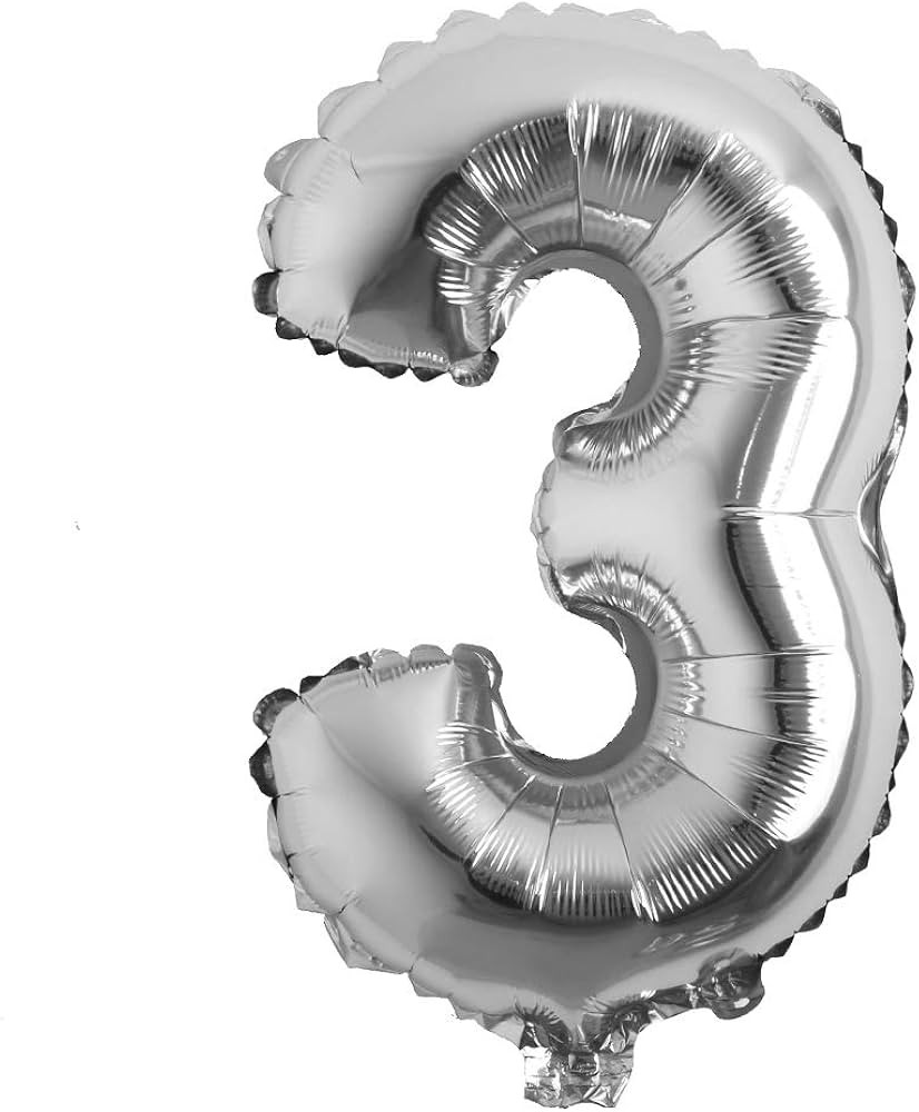 16" inch Single Silver Alphabet Letter Number Balloons Aluminum Hanging Foil Film Balloon Wedding... | Amazon (US)