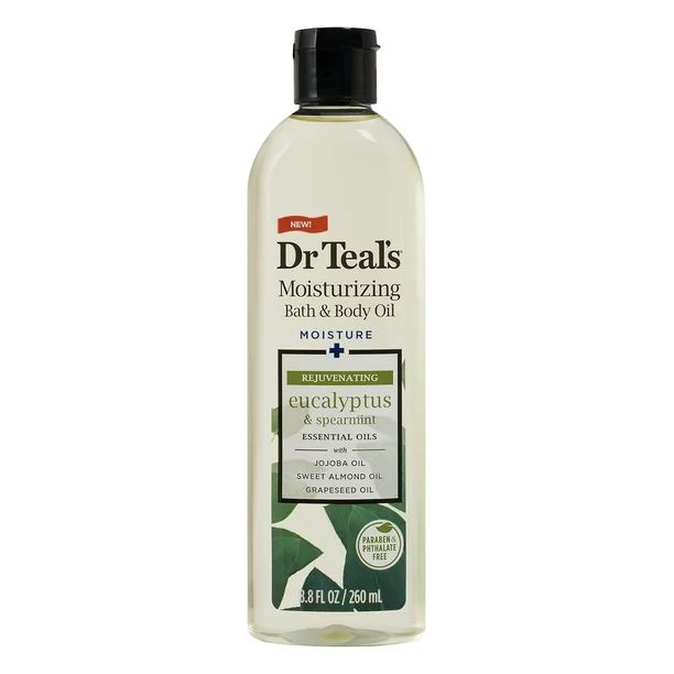 Dr Teal's Relax & Relief with Eucalyptus & Spearmint Body Oil, 8.8 fl oz | Walmart (US)