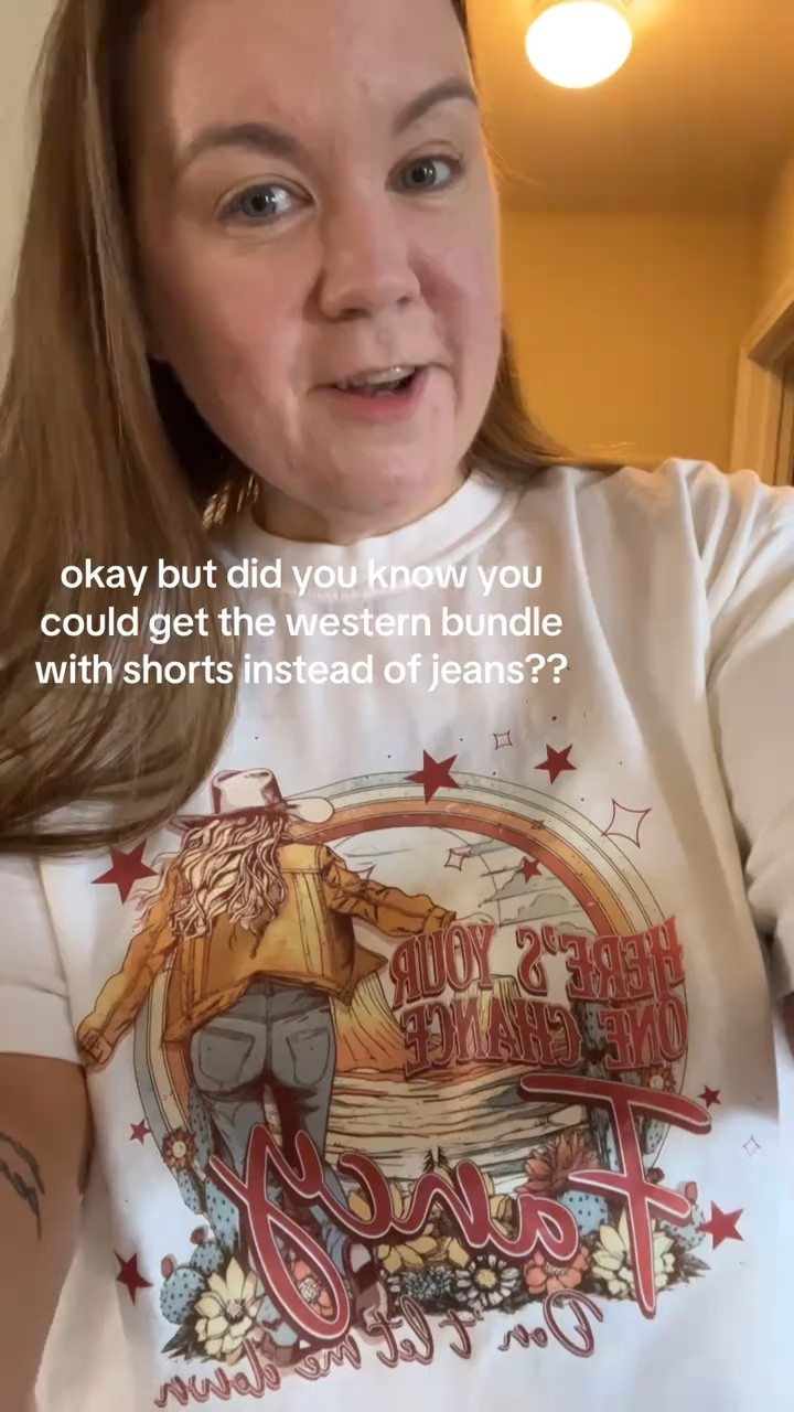 Western country concert outfit with shorts or jeans! 

#LTKSaleAlert #LTKMidsize #LTKSpringSale