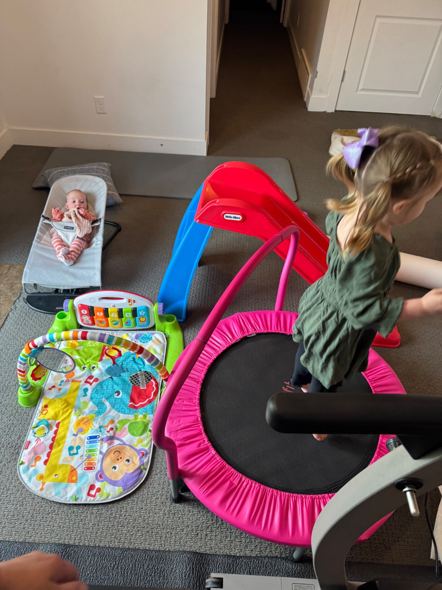 Essentials to keep my baby and toddler occupied for a quick workout! 

#LTKFamily #LTKBaby #LTKKids