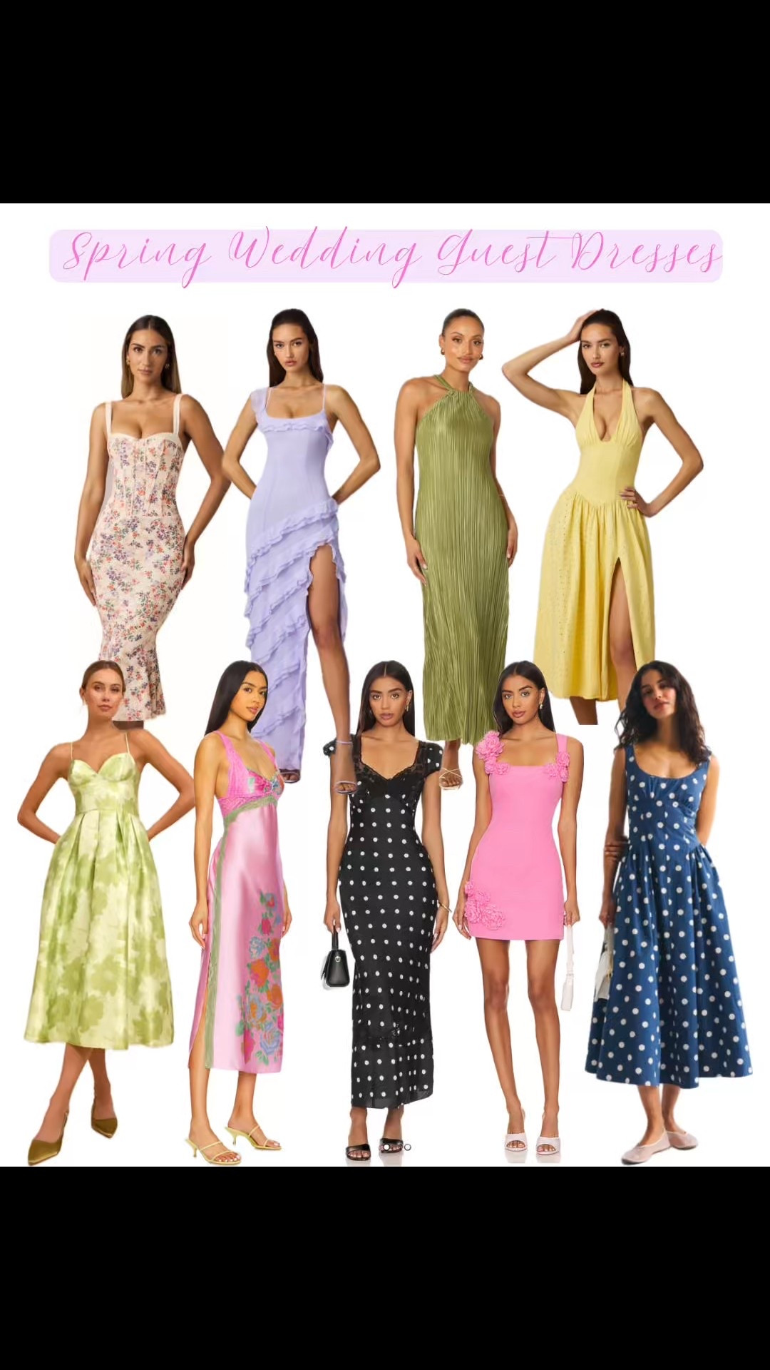 Spring wedding guest dresses 🌸💐🌺🌷 #springweddingguestdress #weddingguestdress 

#LTKSeasonal #LTKWedding #LTKootd