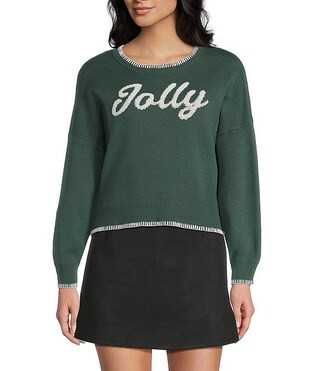 Jolly Whip Stitch Long Sleeve Sweater | Dillard's