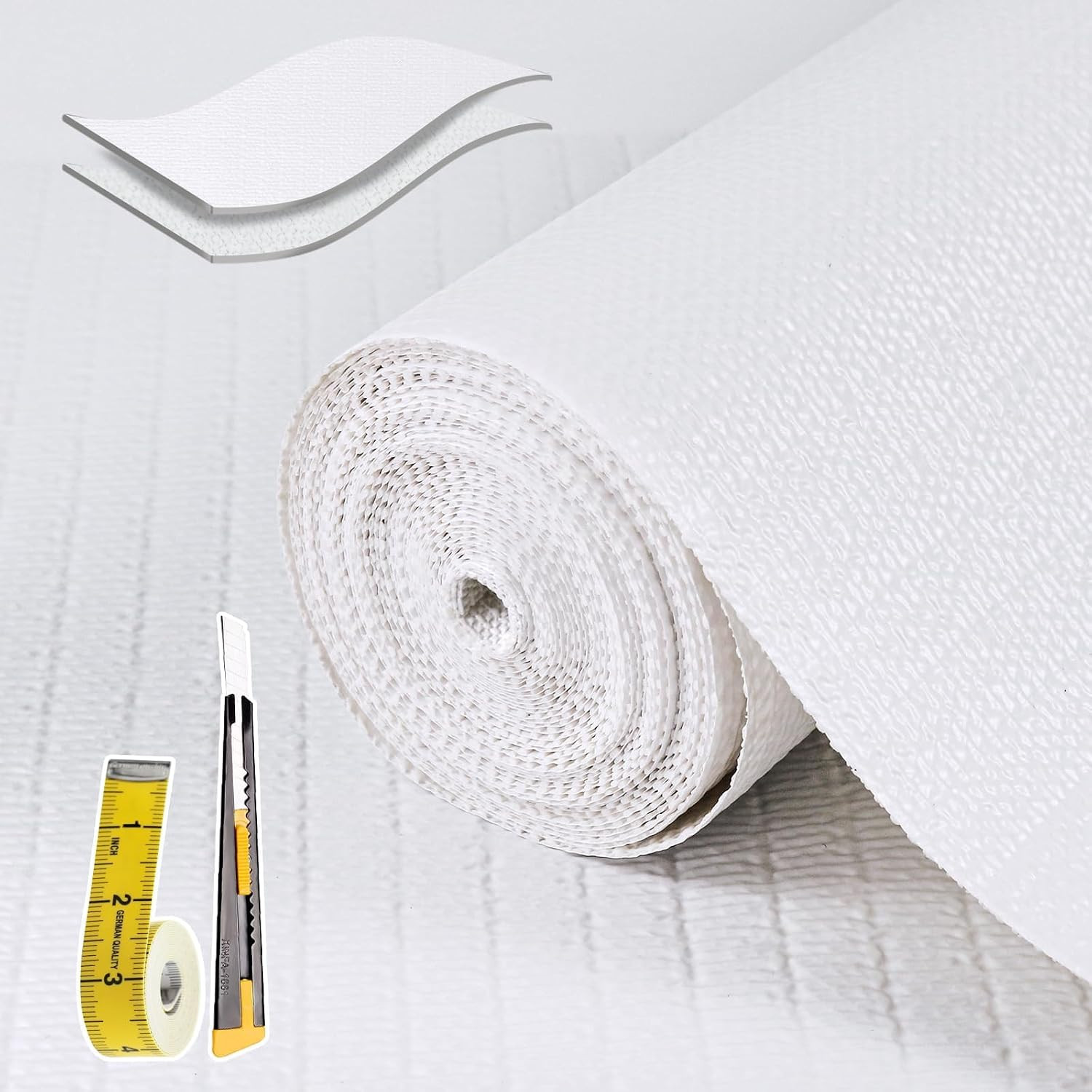 Shelf Liners for Kitchen Cabinets 12in x 20FT, Non Adhesive Drawer Liner | Amazon (US)