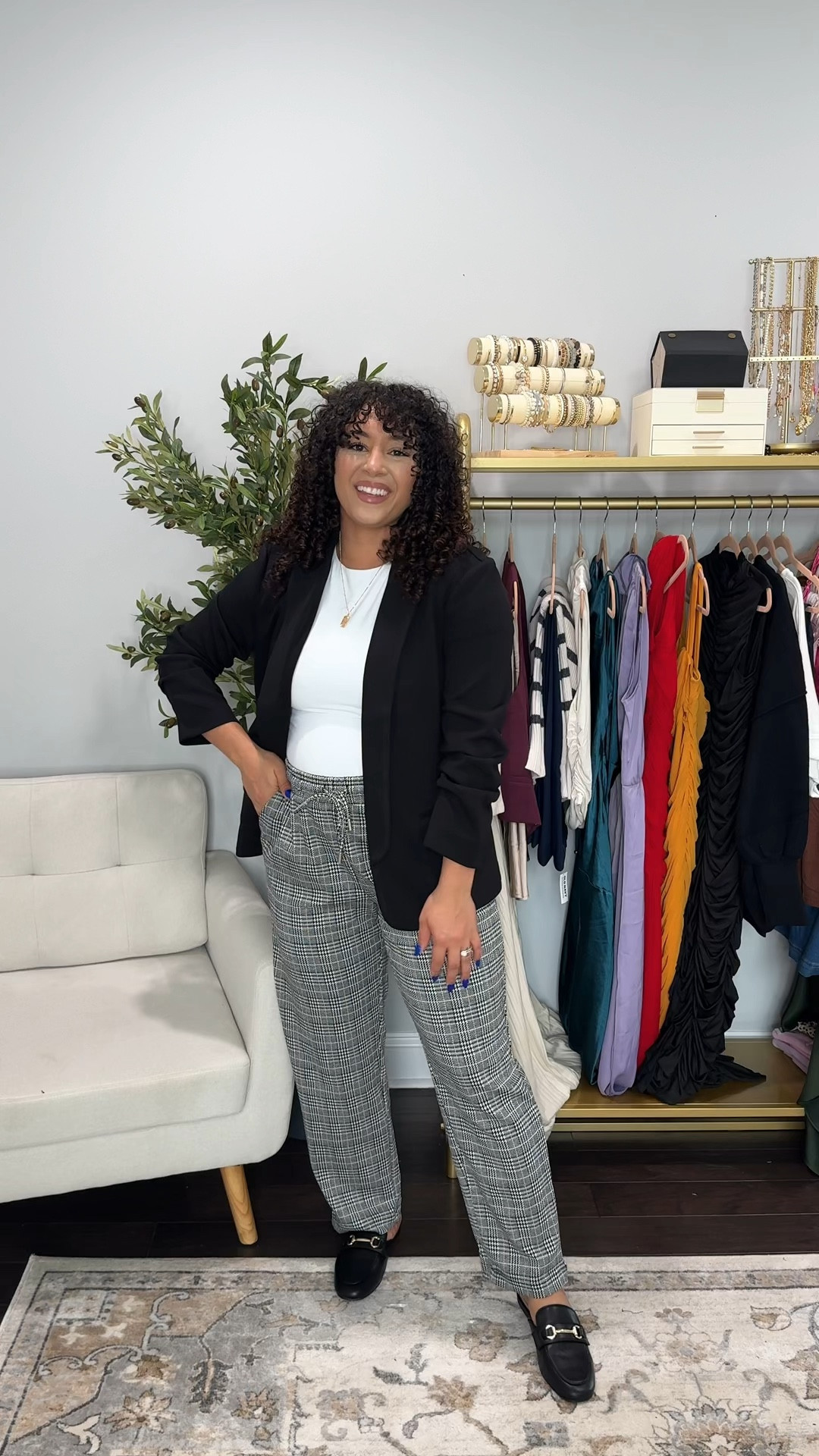 Walmart workwear and new fall arrivals I’m wearing a large in all pieces I am 5”4 around 170lb for sizing reference. #walmart #walmartstyle #walmartfashion #workwear #officestyle