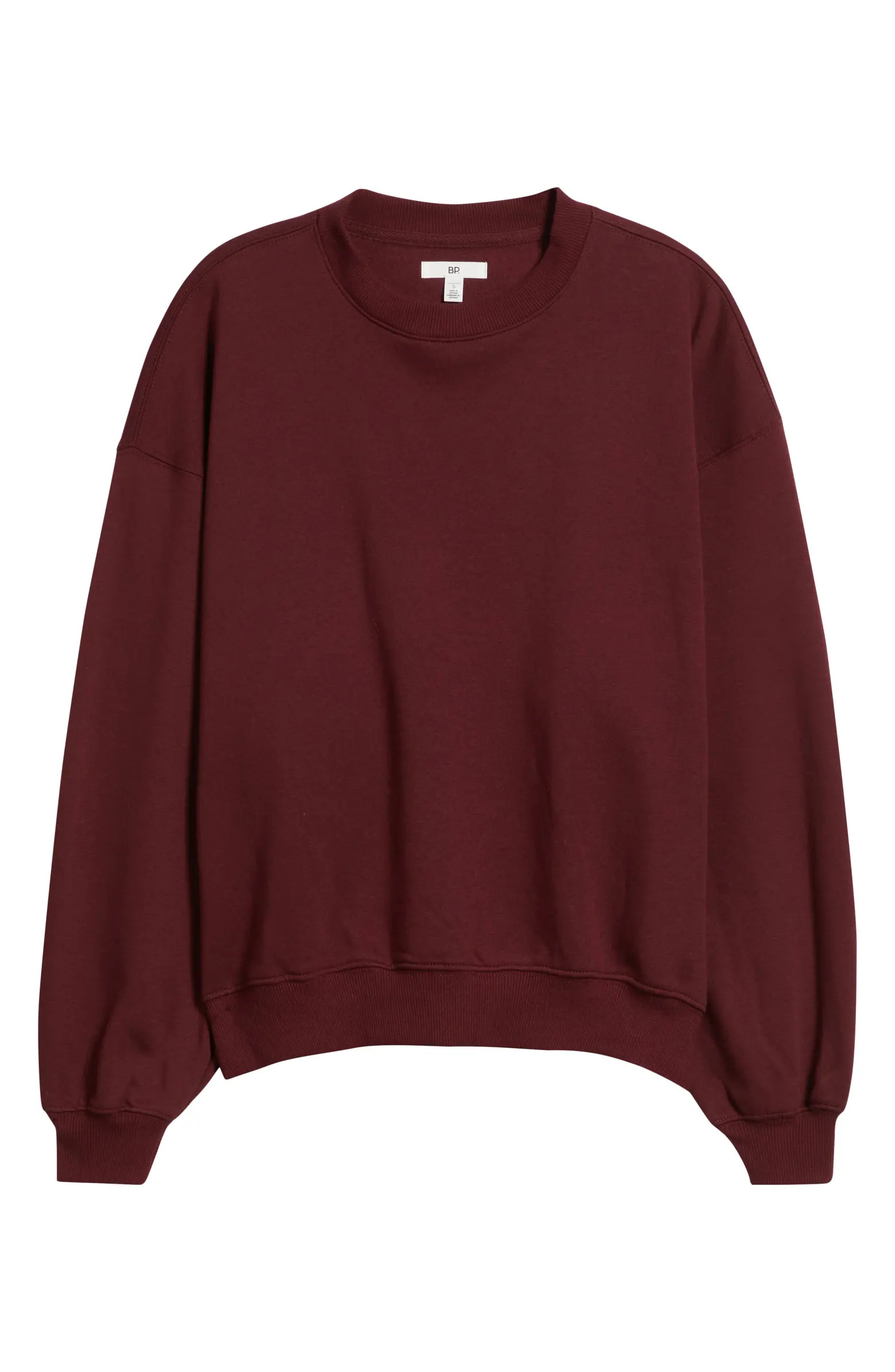 Relaxed Cotton Blend Sweatshirt | Nordstrom