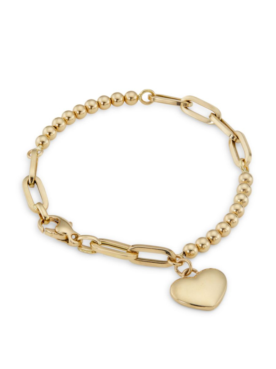 14K Yellow Gold Heart Bracelet | Saks Fifth Avenue