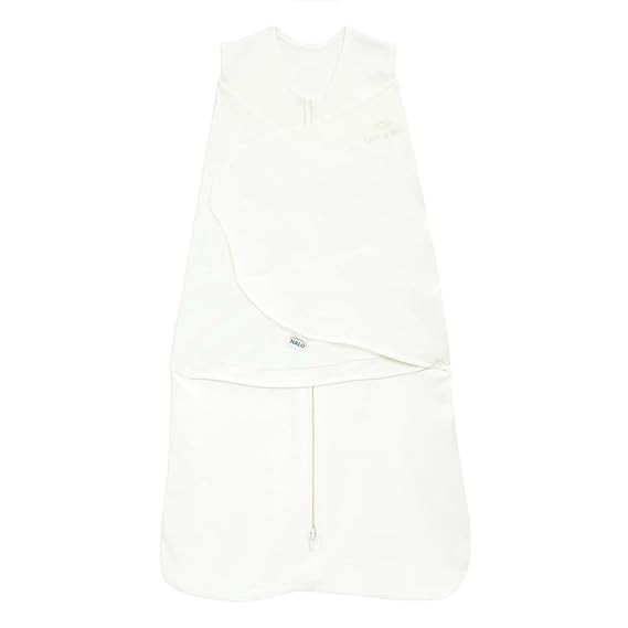 HALO 100% Cotton Sleepsack Swaddle, 3-Way Adjustable Wearable Blanket, TOG 1.5, Cream, Newborn, 0... | Amazon (US)