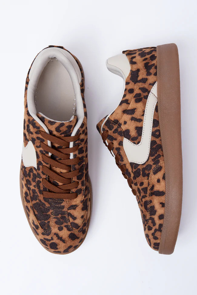 Tiffany Leopard Sneakers | Pink Lily