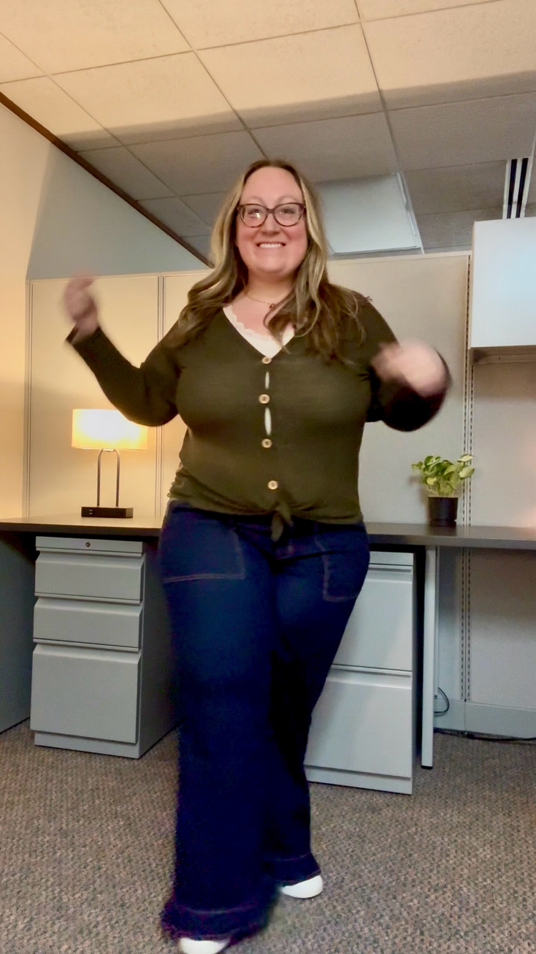 I loved my outfit for work today, so I had to show you! Jeans & cami are new, and I shopped my closet for the blouse which is old from a boutique. (How cute are the ruffles in the jeans hem?!) 😍 

SIZING:
Jeans: 14
Top: XL
Bra: XL

#LTKPetite #LTKWorkwear #LTKMidsize