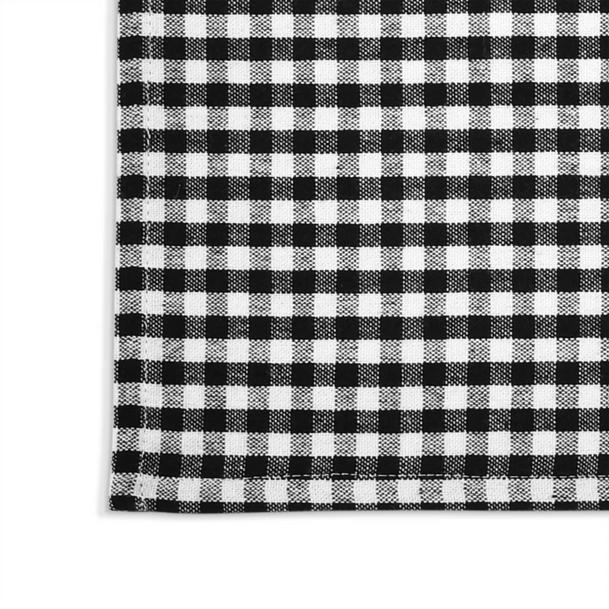 4pk Cotton Gingham Napkins White/Black - Lush Décor | Target