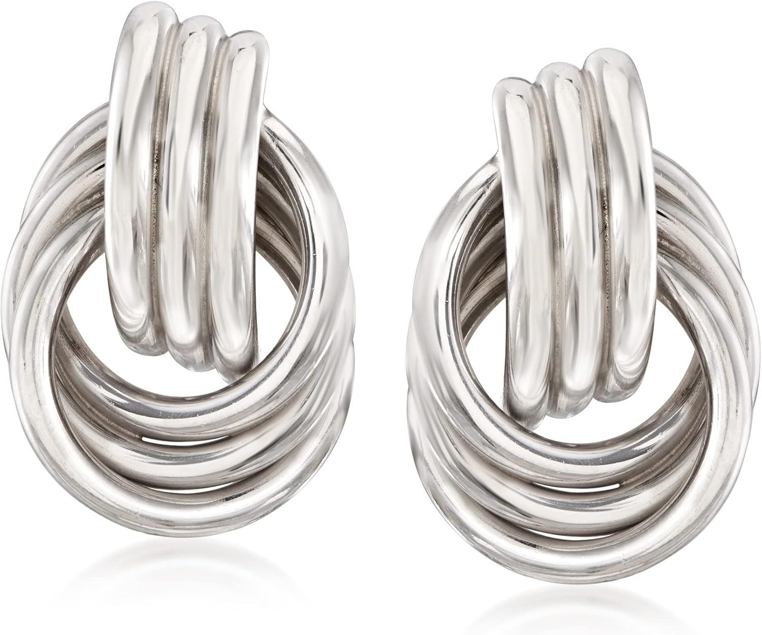 Ross-Simons Sterling Silver Love Knot Earrings | Amazon (US)