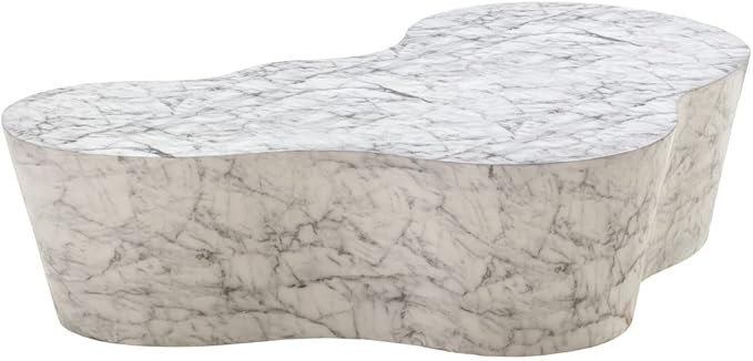 Slab White Marble Coffee Table | Amazon (US)