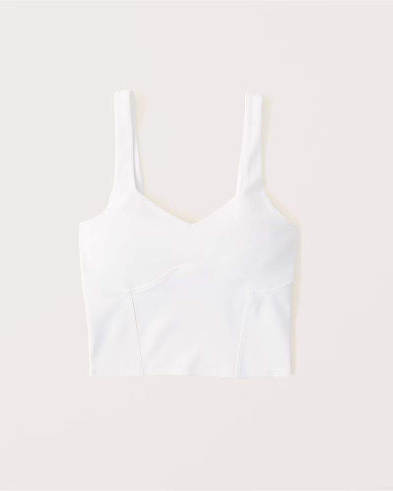 Double-Layered Seamless Fabric Corset Tank | Abercrombie & Fitch (US)