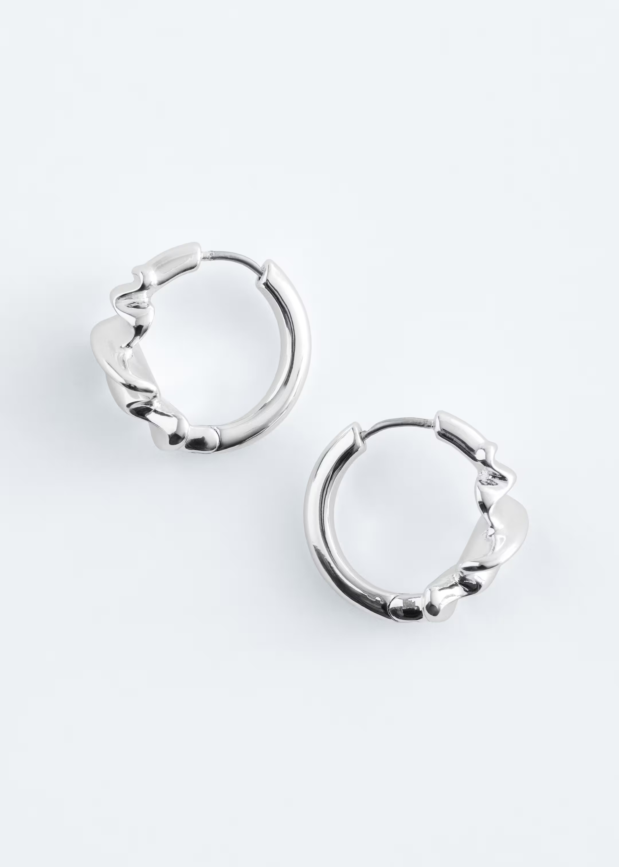 Wrinkled-Look Small Hoop Earrings | H&M (UK, MY, IN, SG, PH, TW, HK)