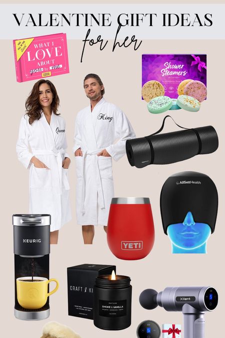 Valentine’s Day gifts for her

Robe - his and her robes - women’s slippers - coffee maker - wine glass - spa day - yoga mat - Valentine’s gifts for her

#LTKGiftGuide #LTKunder50 #LTKunder100