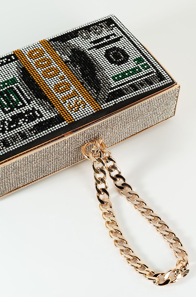 GOT A STACK RHINESTONE MONEY CLUTCH | AKIRA