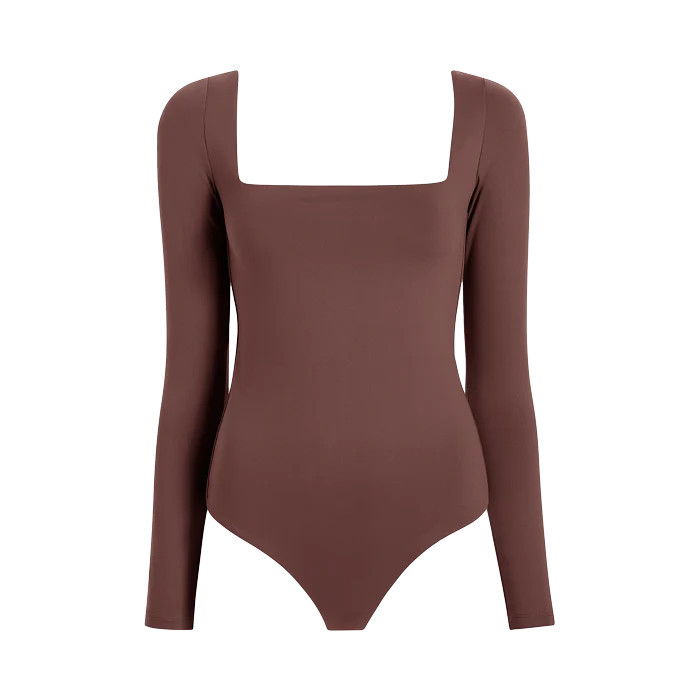 Wide Square Neck Bodysuit | nuuds