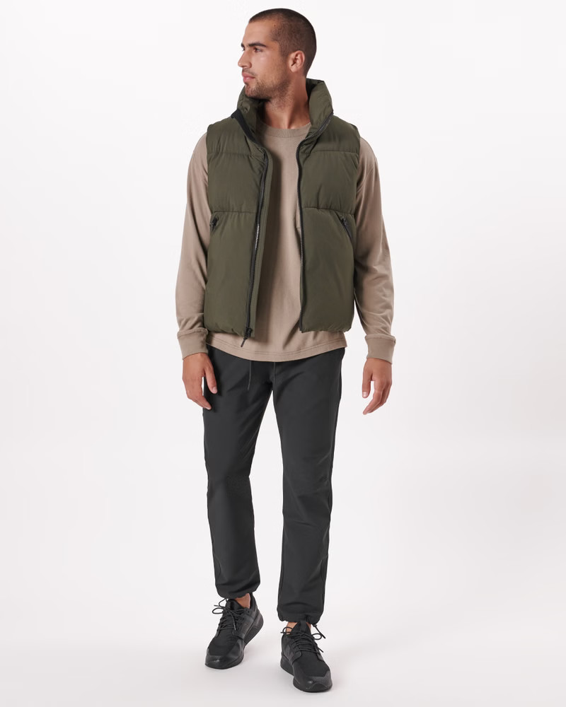 Relaxed Brushed Back Traveler Joggers | Abercrombie & Fitch (US)