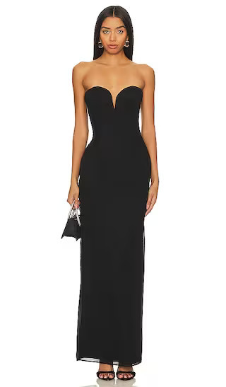 Katie May Ursula Gown in Black - Black. Size XXS | Revolve Clothing (Global)