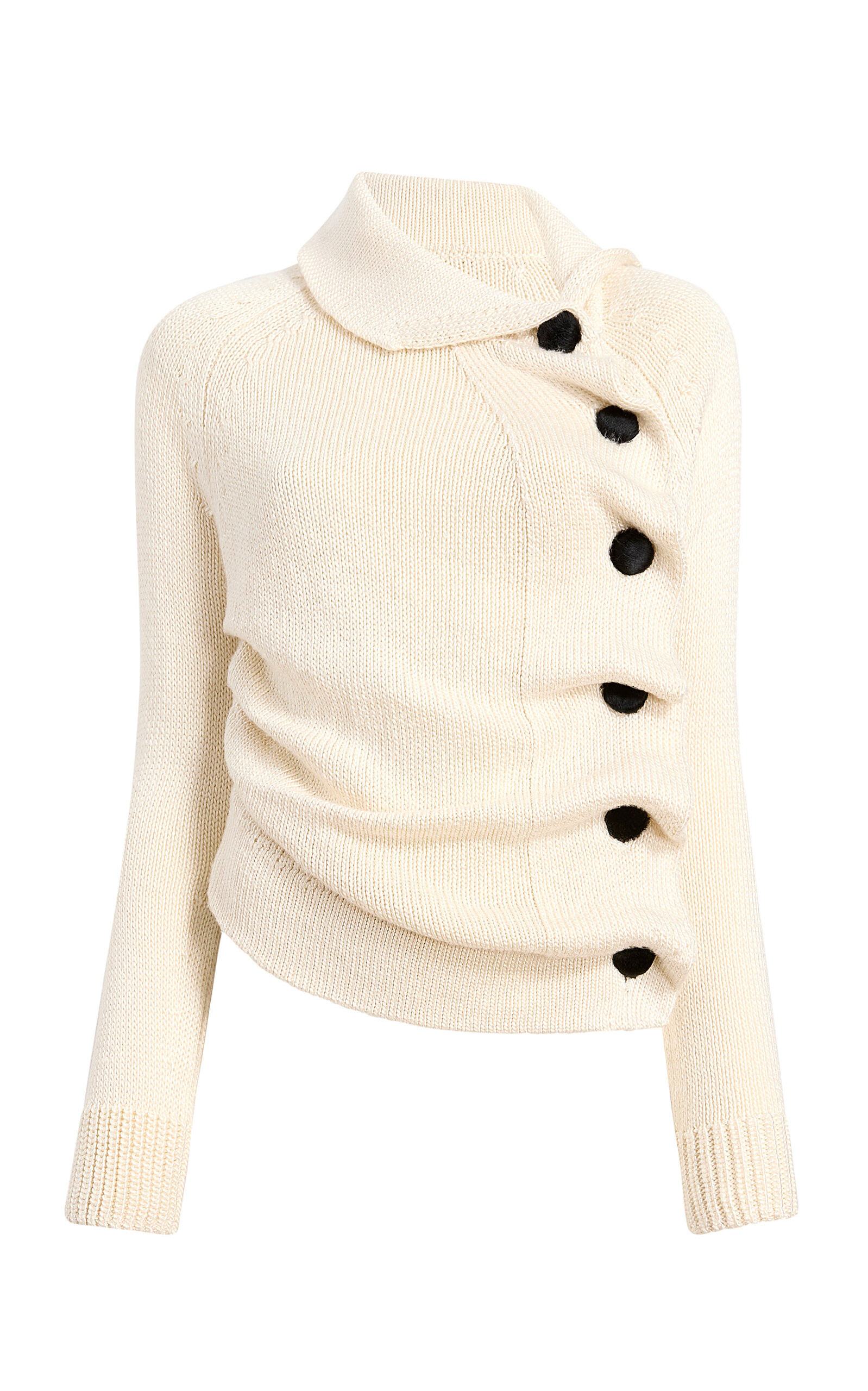 Lorrai Asymmetric Knit Silk Cardigan | Moda Operandi (Global)