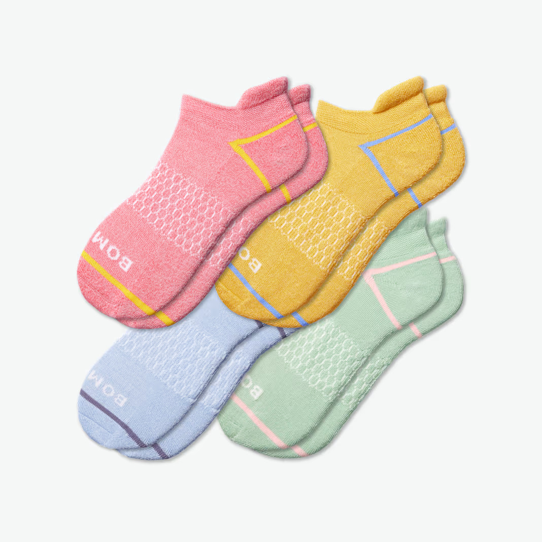 Women's Border Stripe Ankle Sock 4-Pack | Bombas