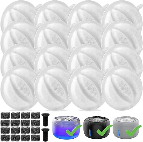 SIBAYS Cat Water Fountain Filters, Pet Water Fountain Filter Replacement for 3.5L/118oz Pet Fount... | Amazon (US)