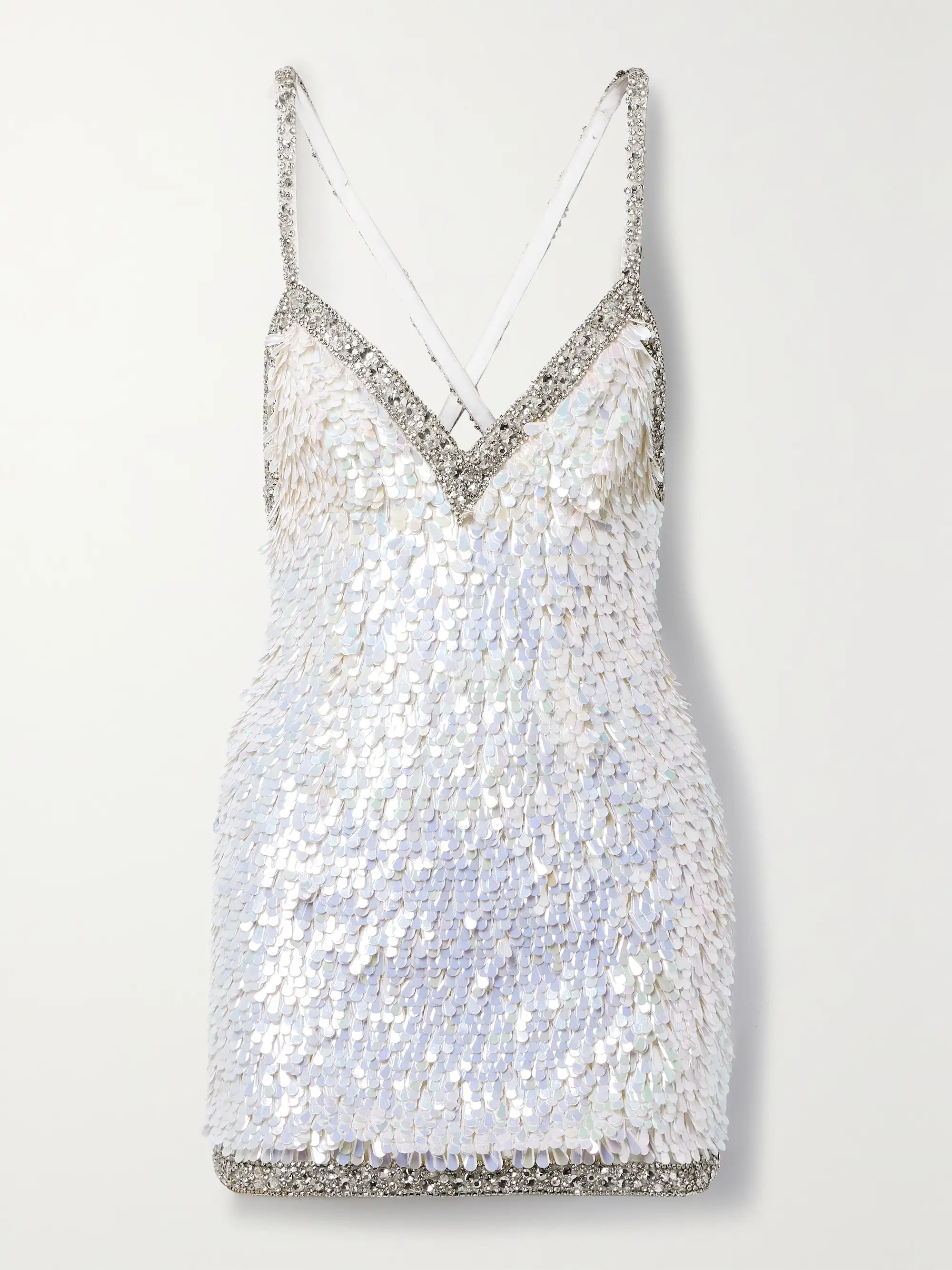 Ivanna open-back embellished sequined tulle mini dress | NET-A-PORTER APAC