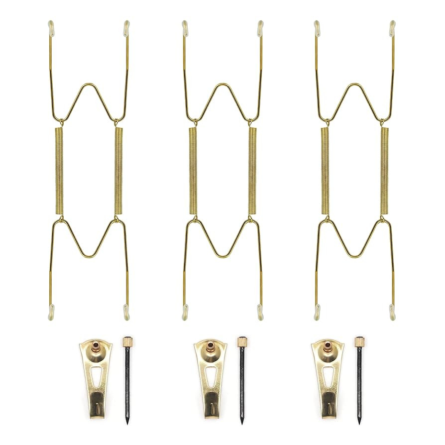 PHS - Plate Hangers for The Wall - Decorative Plate Holder Set for 7-10 Inch Plates - 3 Pack Stai... | Amazon (US)