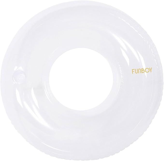 FUNBOY Giant Super Clear Inftlatable Ring Tube Float, 48" Transparent Oversized Design with Cup H... | Amazon (US)