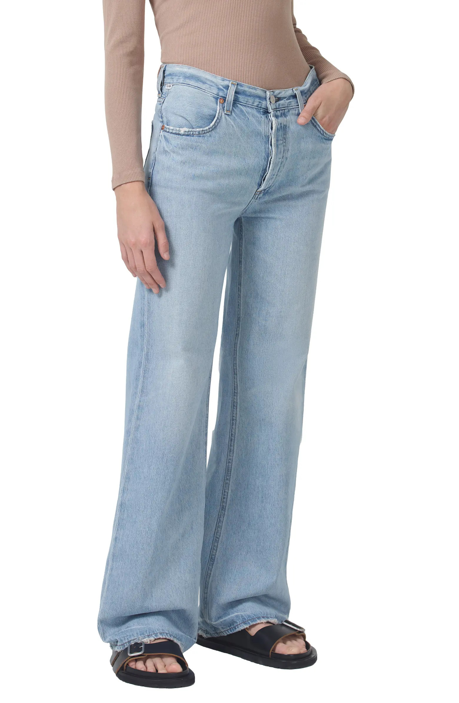 Citizens of Humanity Annina High Waist Wide Leg Organic Cotton Jeans | Nordstrom | Nordstrom