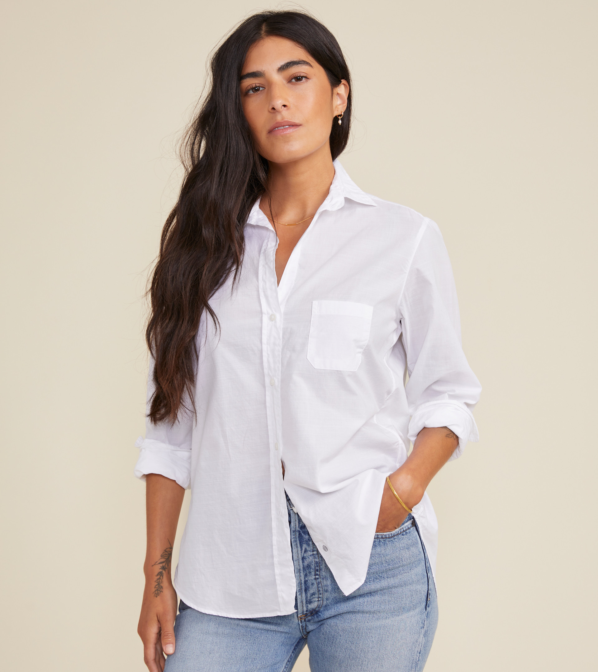 The Hero Classic White, Washed Cotton | Grayson