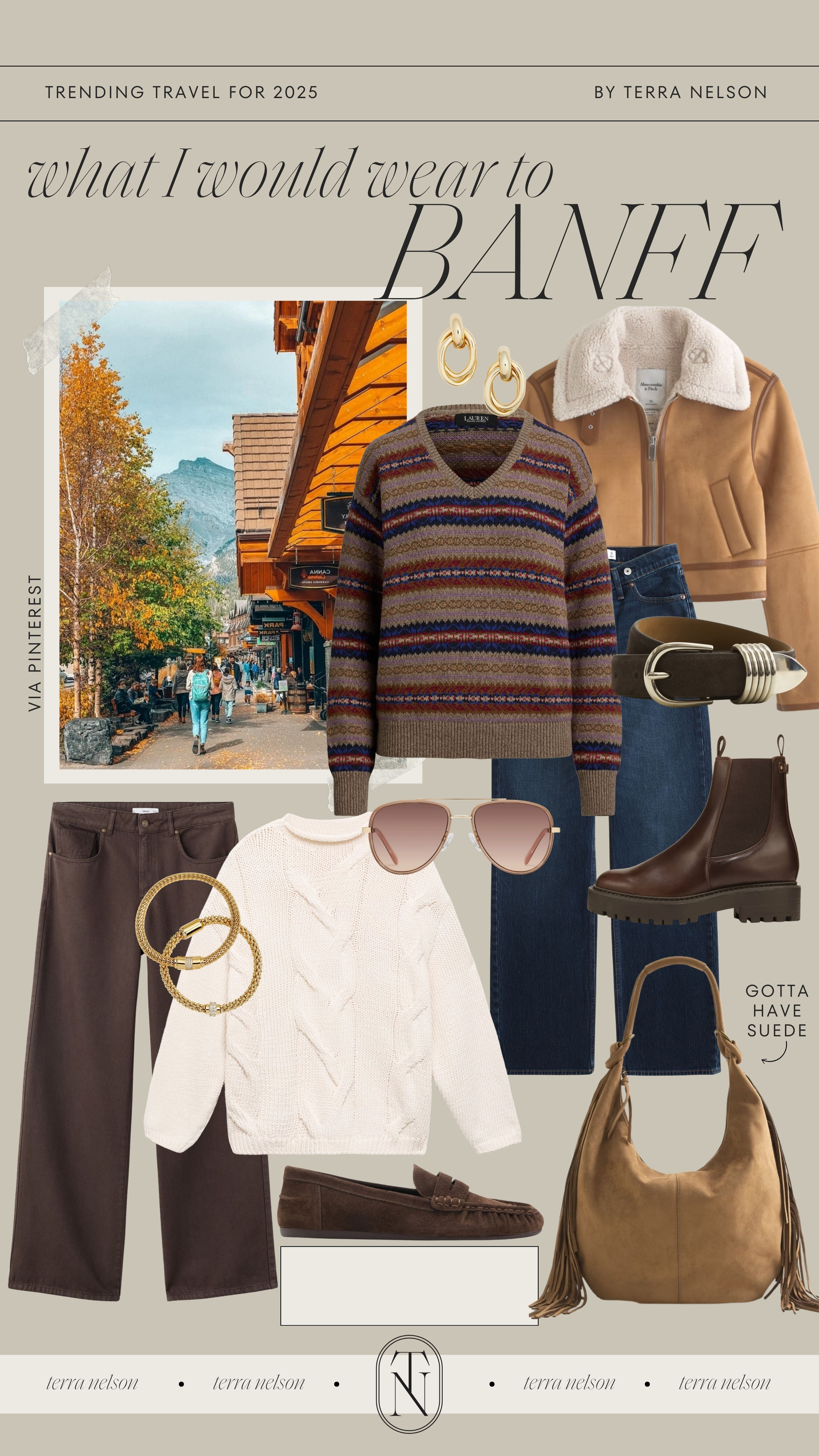 Outfit Ideas to Visit Banff!
Knit Sweaters / Midi Dresses with Boots / Linen Blazers / Denim Jackets / Neutral Cardigans  / Button-Up Shirts / Layered Tank Tops / Ankle Booties / High-Waisted Jeans / Utility Jackets / Ribbed Knit Tops / Lightweight Trench Coats / Cotton Turtlenecks / Neutral Jumpsuits / Leather Crossbody Bags / Felt Hats / Wide-Leg Trousers / Knit Midi Skirts / Oversized Flannel Shirts / Neutral Loafers / Slip Dresses with Layers / Lightweight Scarves / Earth-Tone Accessories / Transitional Matching Sets / Sheer Sweaters / Ballet Flats / Brown Handbags / Woven Belts / Neutral Mules / Gold Jewelry / Oversized Sweaters / Fall Accessories / Cozy Fits / 

 #LTKSeasonal #LTKStyleTip #LTKShoeCrush