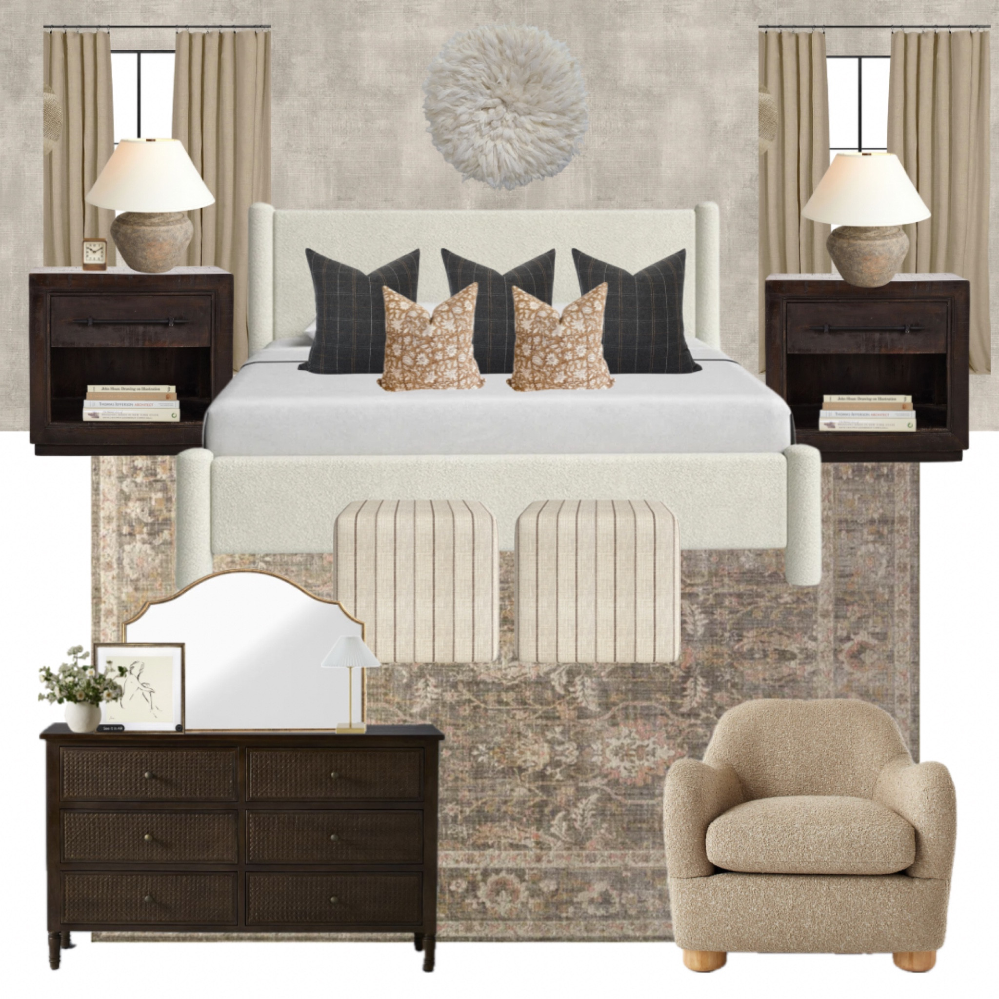 Modern primary bedroom mood board 💐

#LTKfamily #LTKsalealert #LTKhome