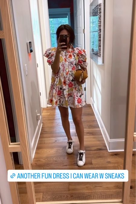 Fun dress to wear with sneakers 🌼